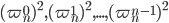 (\varpi_n^0)^2, (\varpi_n^1)^2, ... , (\varpi_n^{n-1})^2
