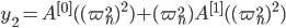 y_2 = A^{[0]}((\varpi_n^2)^2) + (\varpi_n^2)A^{[1]}((\varpi_n^2)^2)